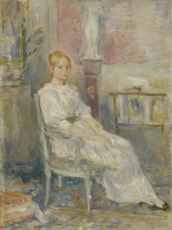Alice Gamby dans le salon (1890) by Berthe Morisot